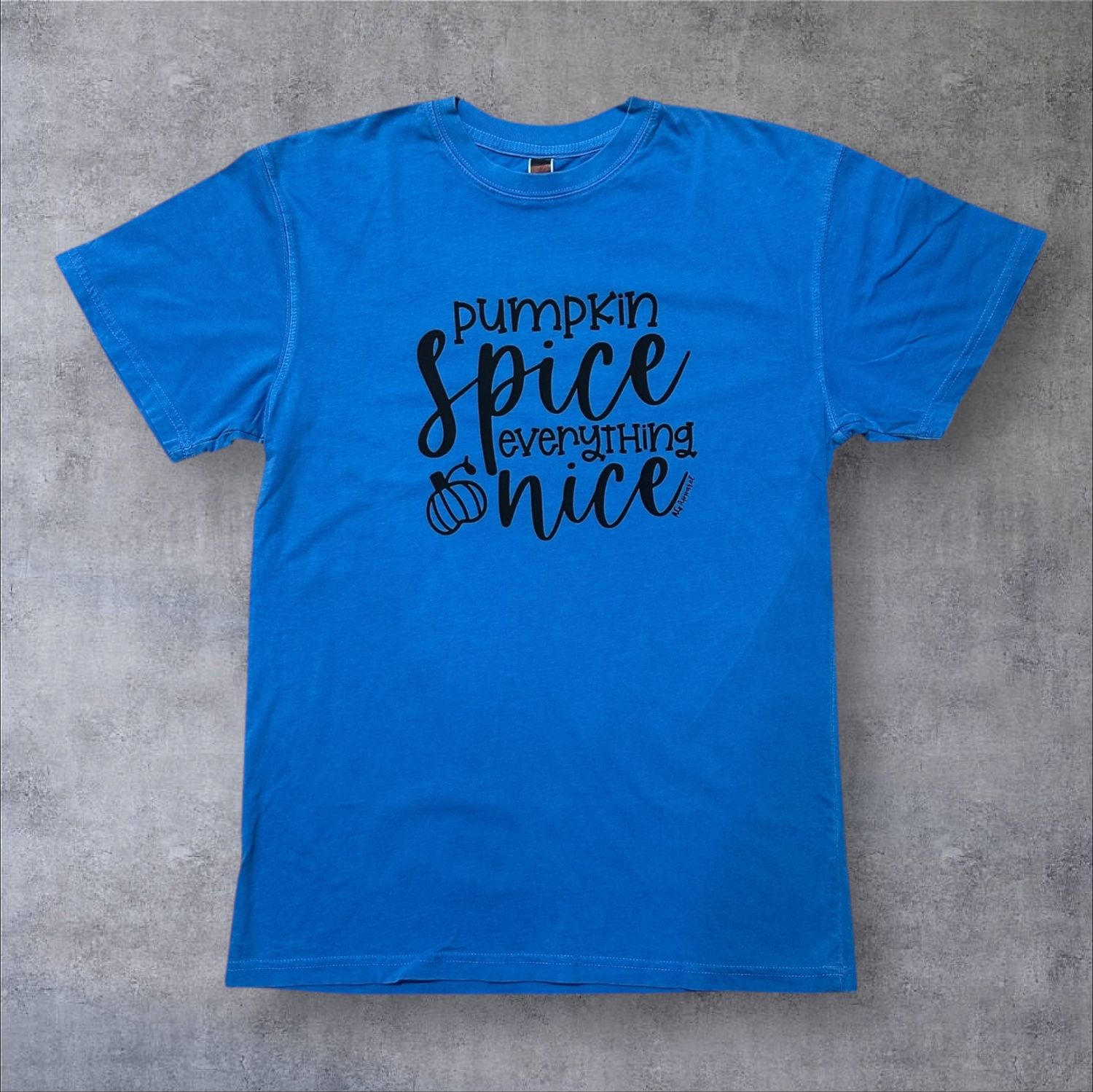 Pumpkin Spice &amp; Everything Nice Dyed T-shirts (Adult Small)