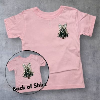 Christmas Tree Bow Toddler T-Shirt (5T)