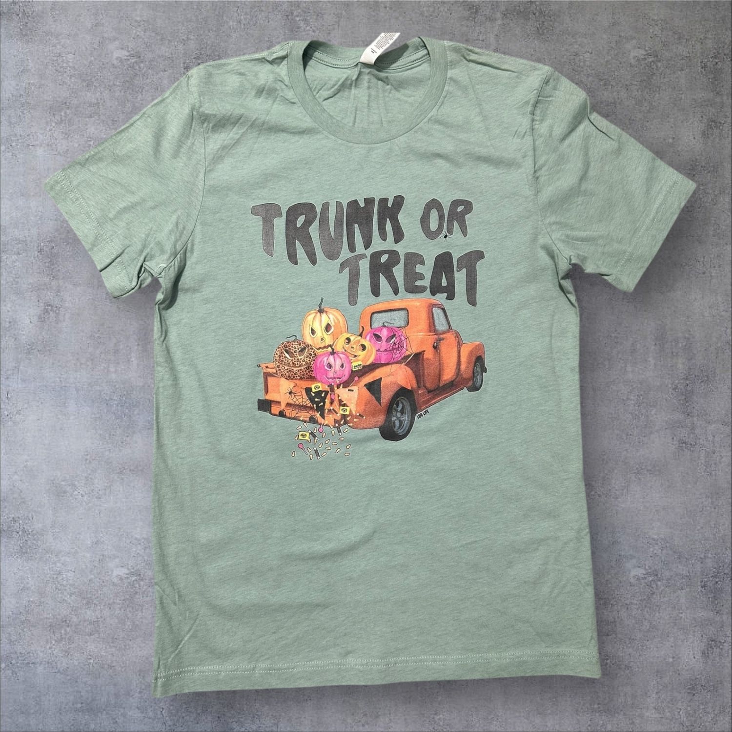 Trunk Or Treat Pumpkin Truck Softstyle Adult T-Shirt