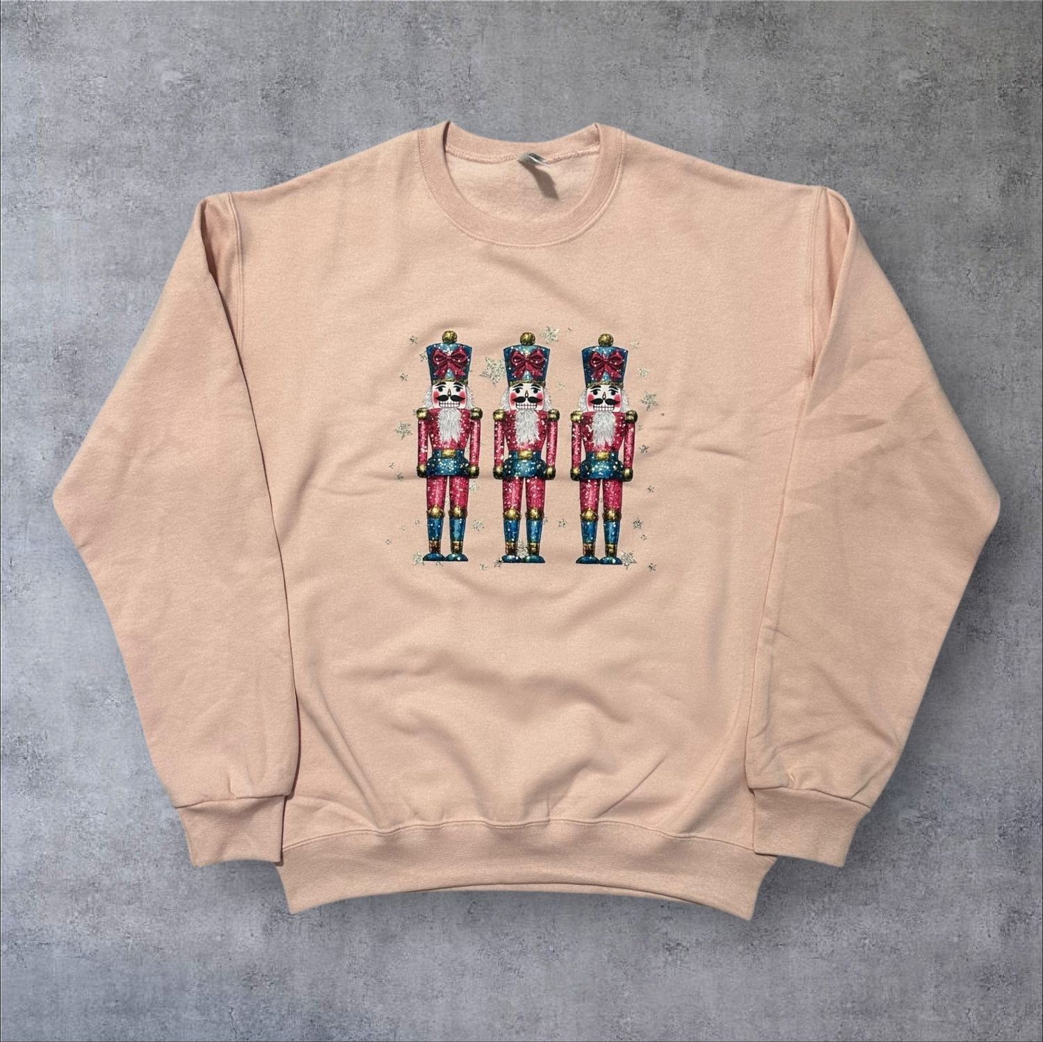 Christmas Nutcrackers Crewneck Sweatshirts (Adult Medium)