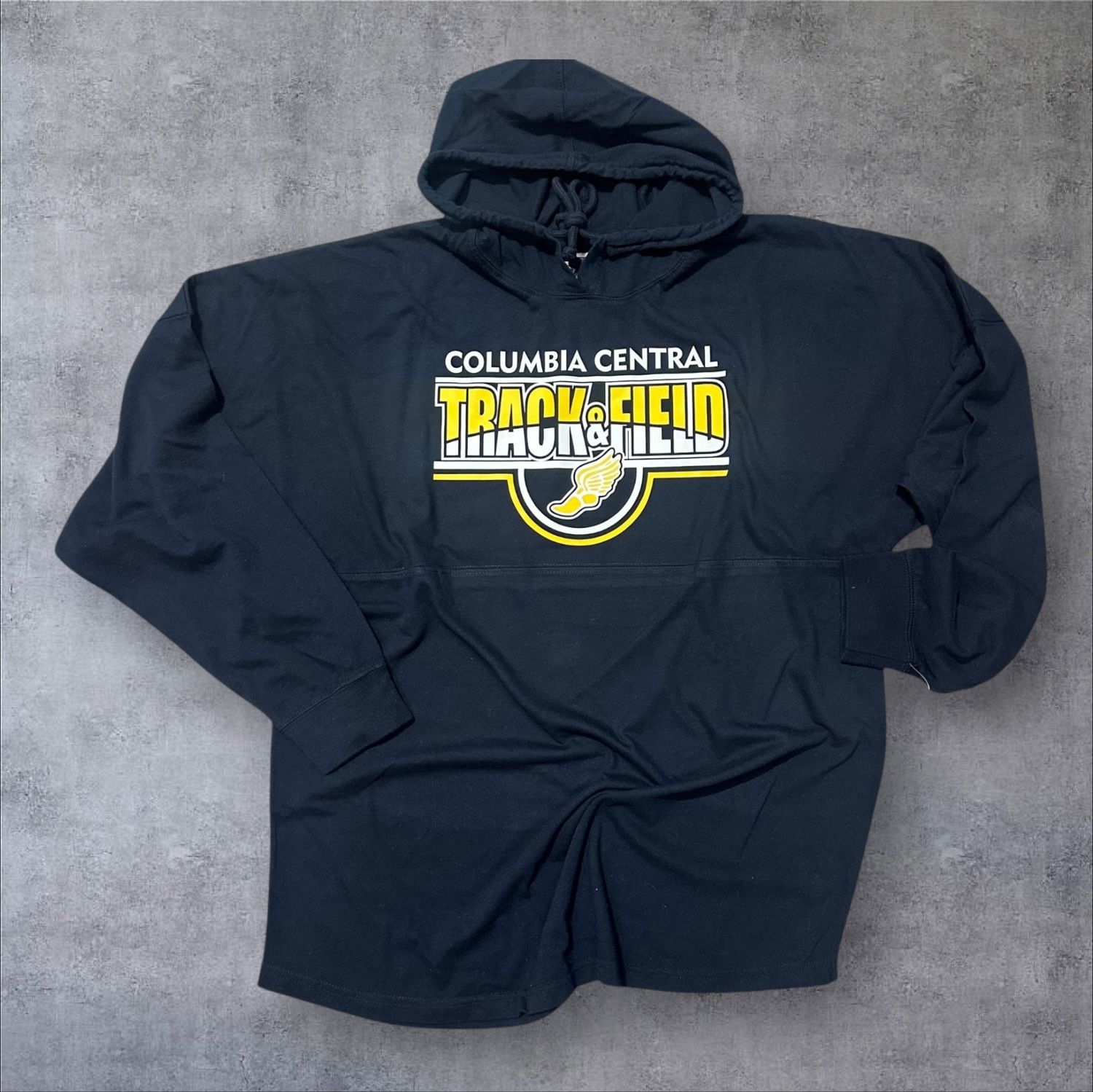Columbia Central Track and Field Game Day Jersey Hooded (Womens Large)
