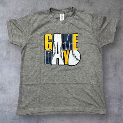 Game Day Baseball Youth T-Shirt (Youth Medium)