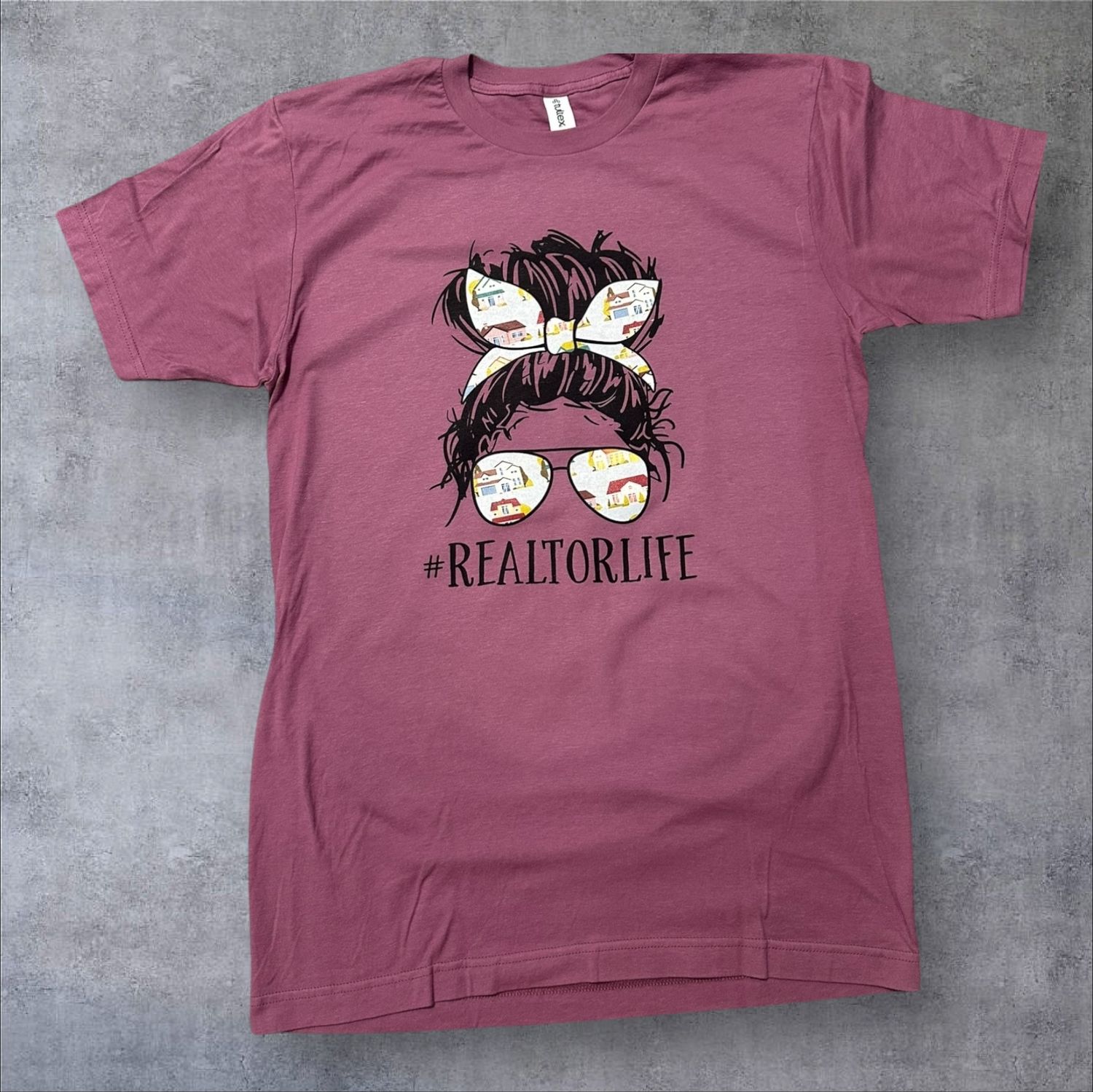 Messy Bun #REALTORLIFE T-Shirt (Adult Medium)
