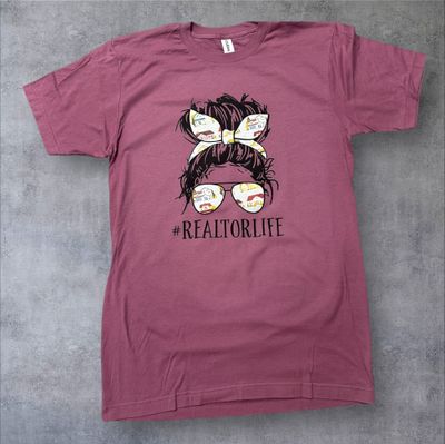 Messy Bun #REALTORLIFE T-Shirt (Adult Medium)