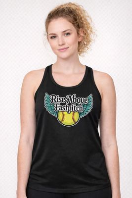 Rise Above Fastpitch Performance Racerback Tank Top