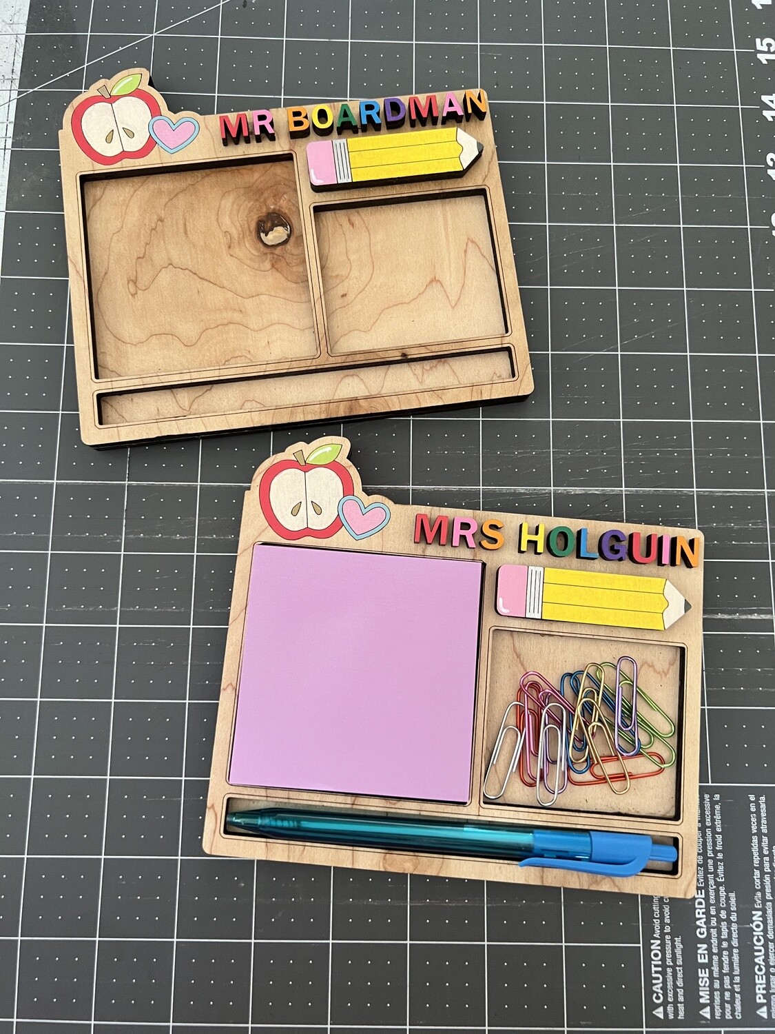 Personalized Teacher Pad and Pen Holder