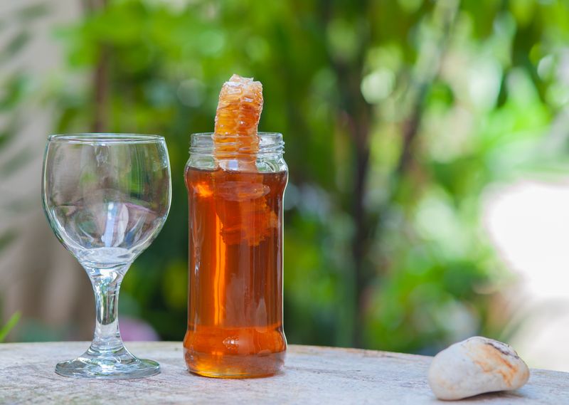Raw Organic Unfiltered Propolis Bee Pollen Honey "Liquid Gold"