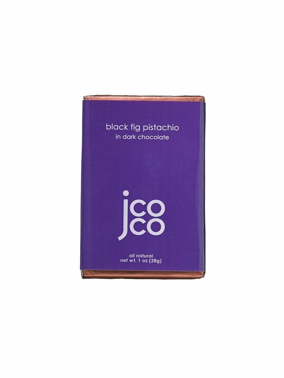 Jcoco Black Fig Pistachio Dark Chocolate Bar Jcoco Black Fig Pistachio Dark Chocolate Bar