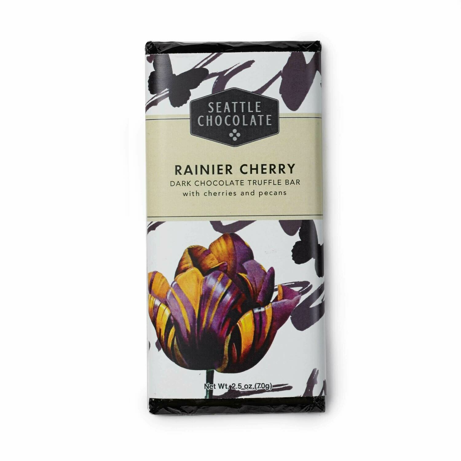 Seattle Chocolate Rainier Cherry Dark Chocolate Truffle Bar Seattle Chocolate Rainier Cherry Dark Chocolate Truffle Bar