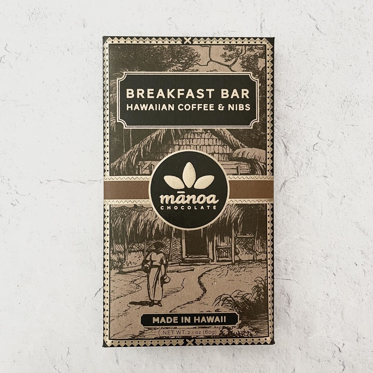 Manoa Breakfast Bar Coffee & Nibs 60% Manoa Breakfast Bar Coffee & Nibs 60%