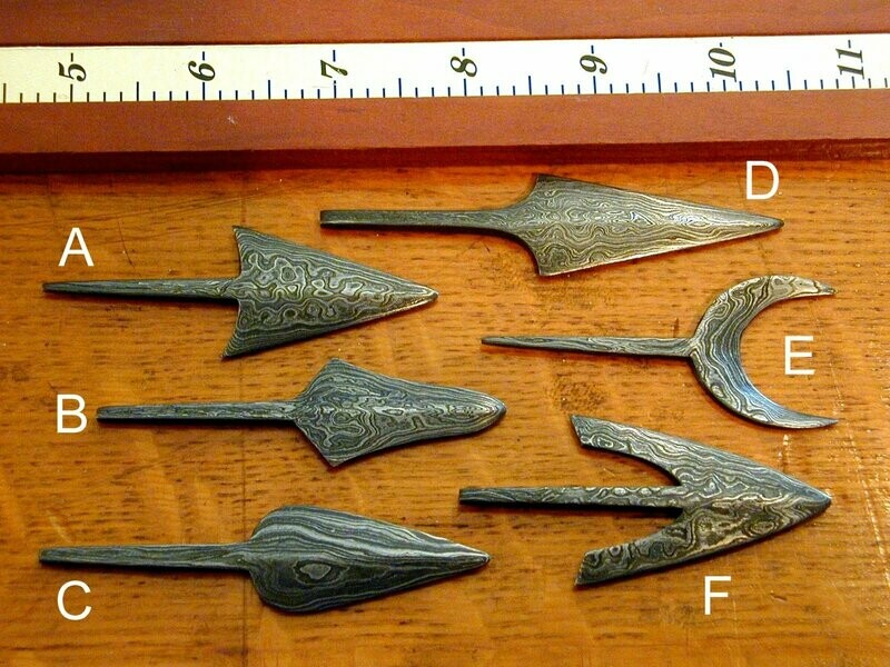 Damascus Arrow Points