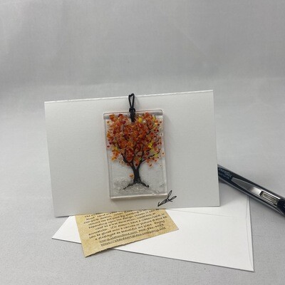Art Card - Orange Leaf Tree