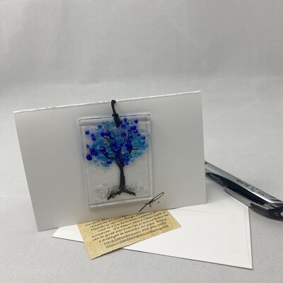 Art Card - Blue Leaf Tree