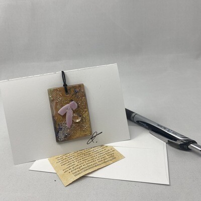 Art Card - Pink/Copper Absract