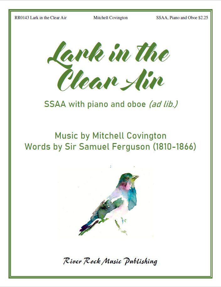 Lark in the Clear Air SSAA with piano