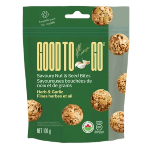 Good to Go Herb &amp; Garlic Savory Nut &amp; Seeds Bites (Galletas)
