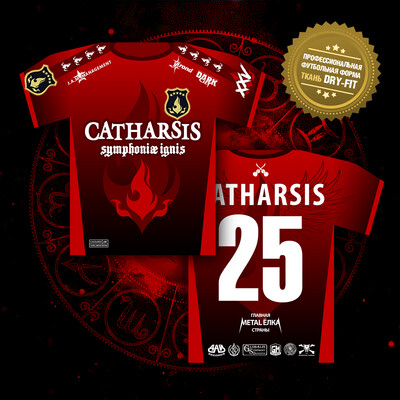 Профессиональная спортивная футболка CATHARSIS (КРАСНАЯ)