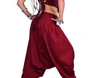 Ali Baba Plain Color Cotton Pants