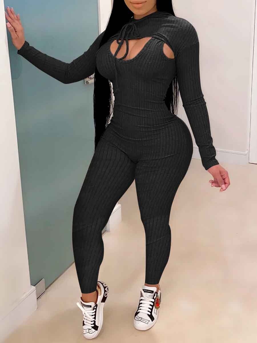 Striped Two Piece Pants Set