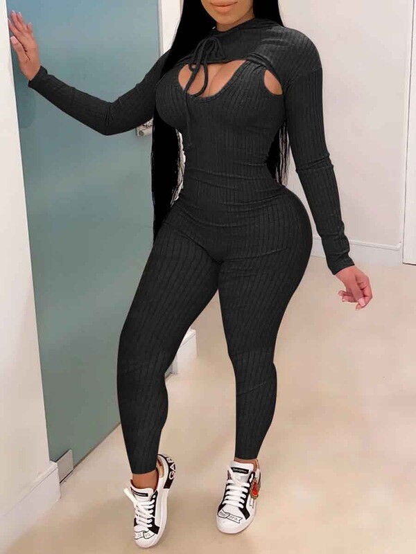 Striped Two Piece Pants Set