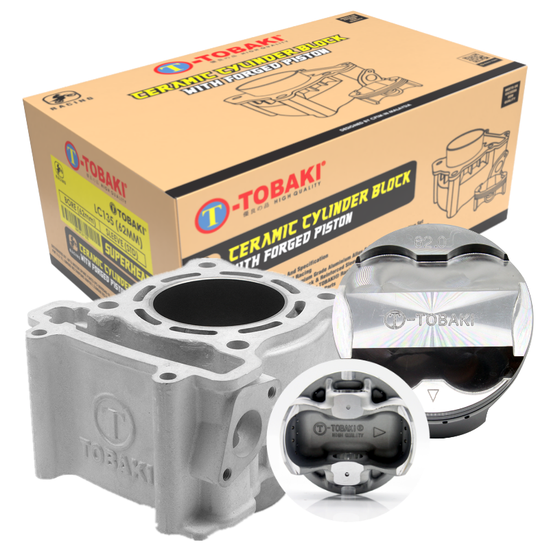 TOBAKI RACING CERAMIC BLOCK SETS Y15ZR | MX KING | EXCITER150 | SNIPER150