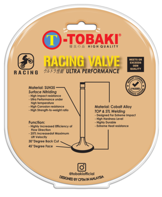 TOBAKI RACING VALVE (IN27/EX23) (IN28/EX24)
