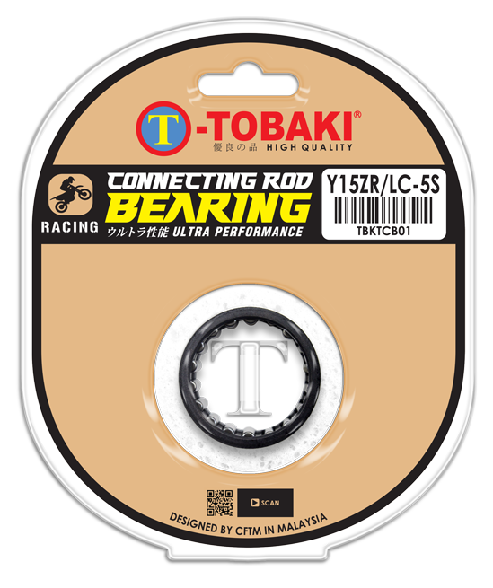 TOBAKI RACING CONNECTING ROD BEARING (PEEK COATING)