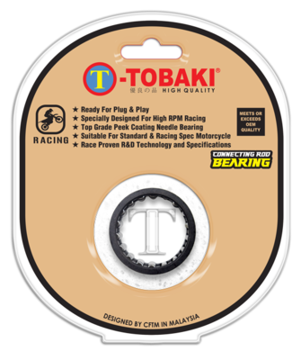 TOBAKI RACING CONNECTING ROD BEARING (PEEK COATING)