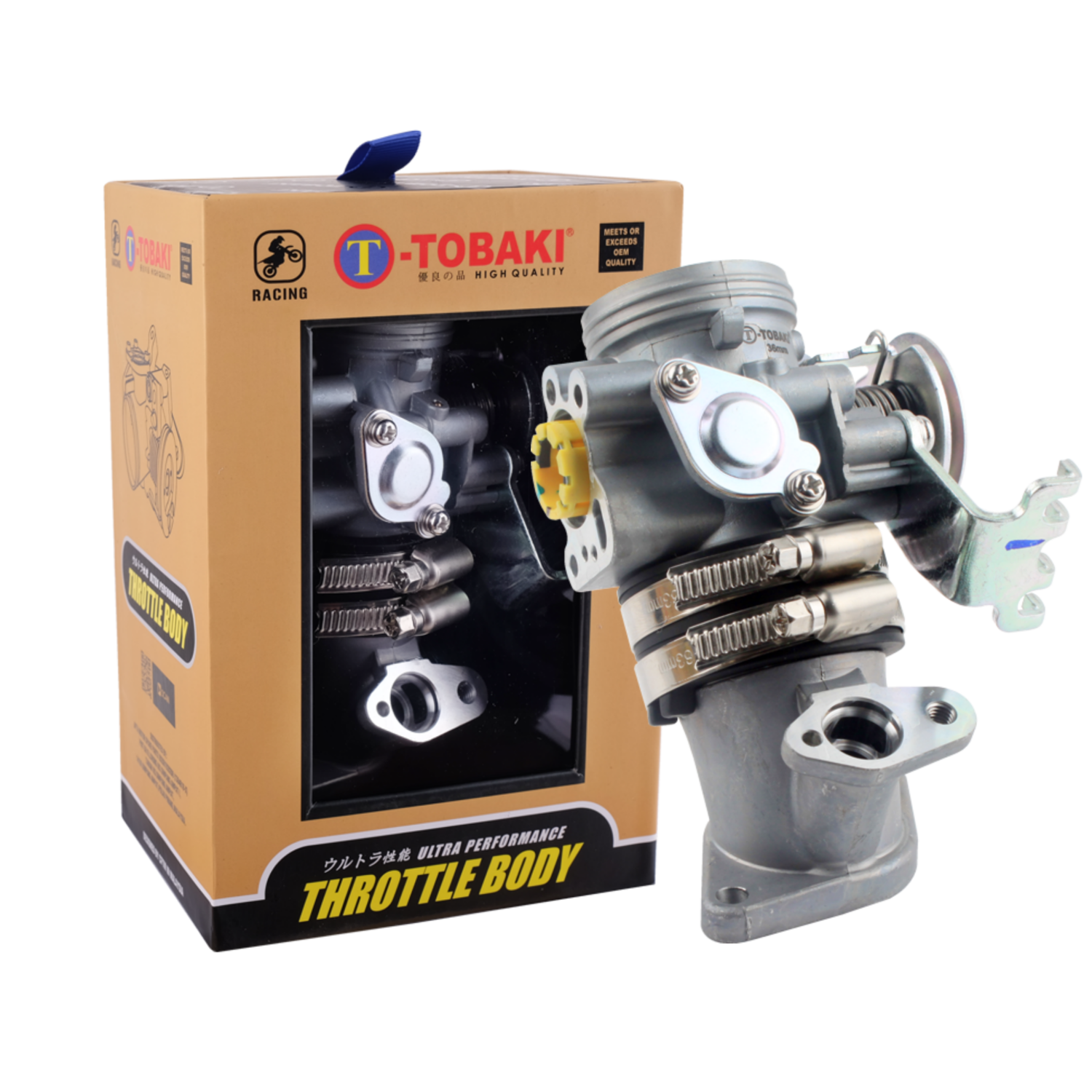 TOBAKI RACING THROTTLE BODY /W INLET PIPE RACING VF3I