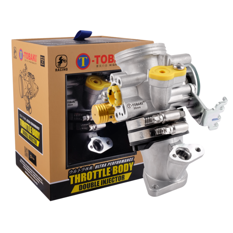 TOBAKI RACING THROTTLE BODY DOUBLE INJECTOR /W INLET PIPE RACING Y15ZR