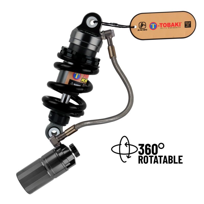 TOBAKI RACING GAS MONOSHOCK Y16ZR/Y15ZR/LC135 (ROTATABLE 360°)(GREY TANK)