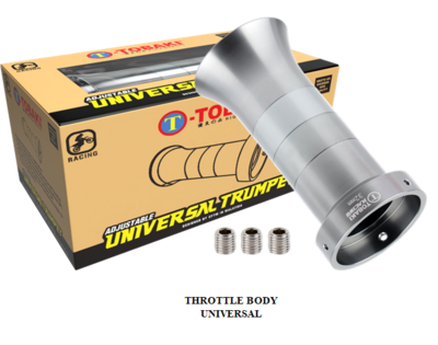 TOBAKI RACING CNC ADJUSTABLE UNIVERSAL THROTTLE BODY TRUMPET 