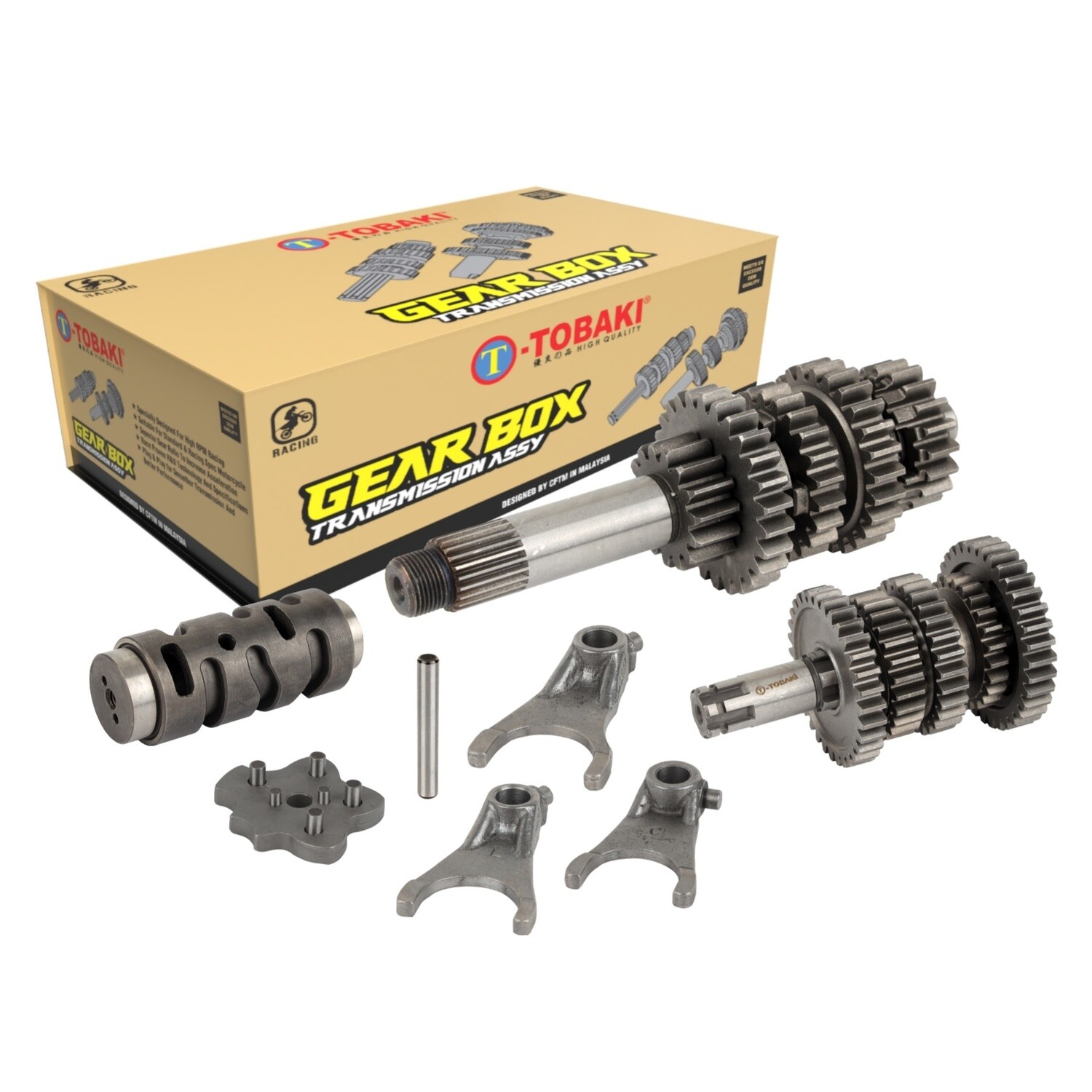 TOBAKI RACING GEAR BOX TRANSMISSION ASSY WAVE125( MODIFY 5 SPEED)