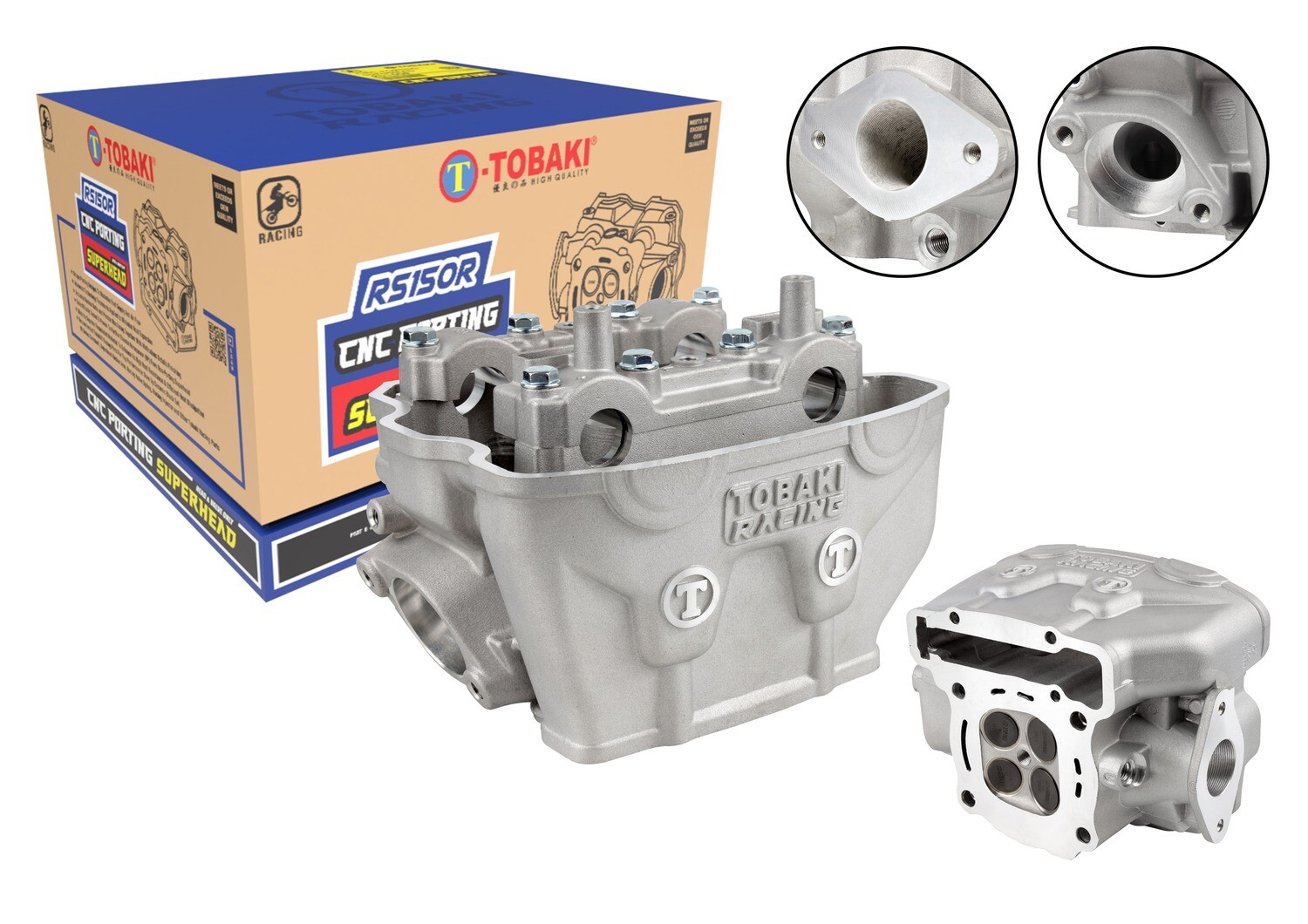 TOBAKI RACING CNC PORTING SUPERHEAD WITH VALVES RS150R 20/23 22/25