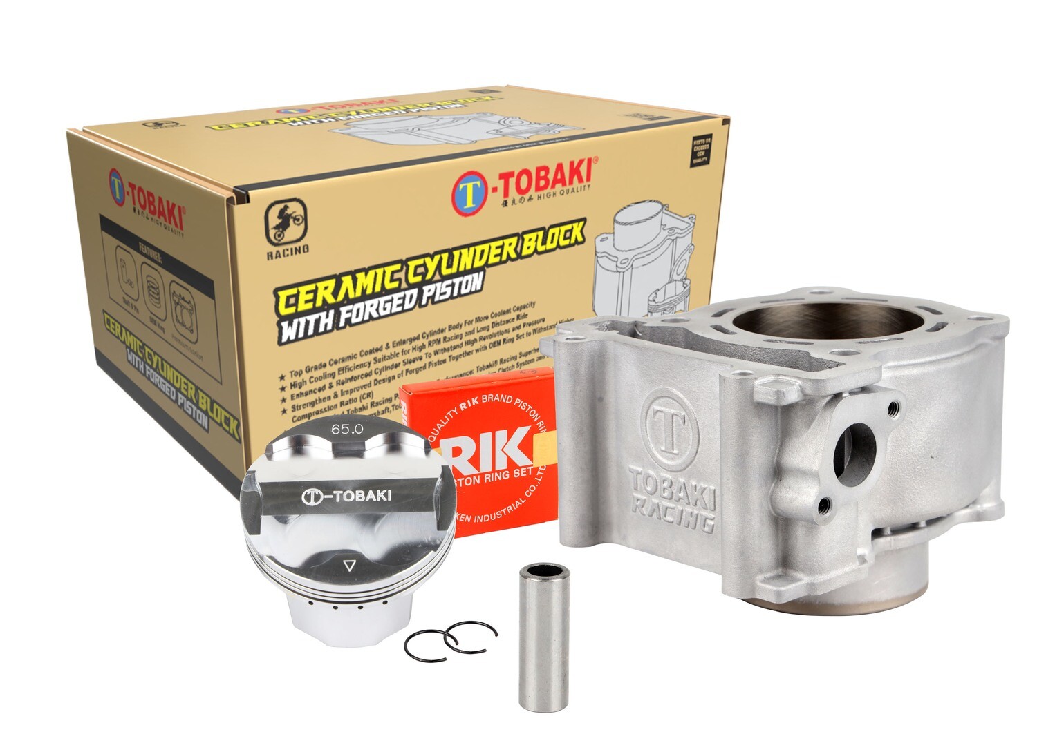 TOBAKI RACING CERAMIC BLOCK SETS LC135 | MX135 | EXCITER135 |  SPARK135 | CRYPTON X 135