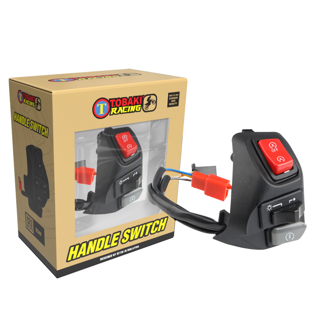 TOBAKI RACING RIGHT HANDLE SWITCH RACING R/H, MODEL: NVX155 (HEADLAMP ON/OFF)