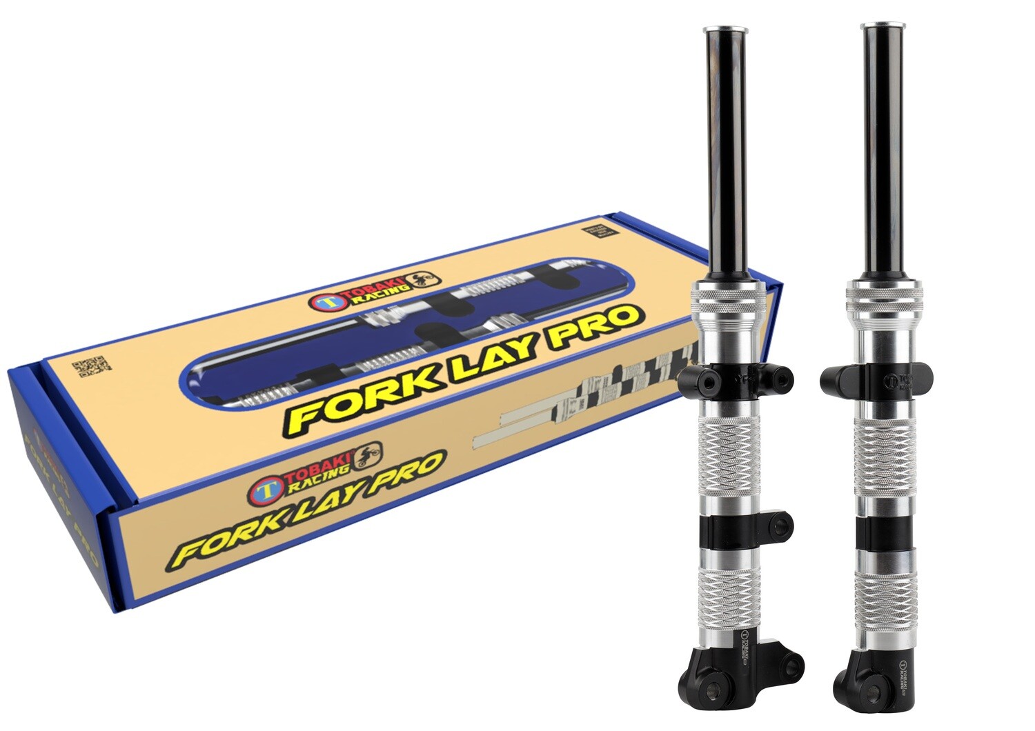 TOBAKI RACING CNC FORK LAY PRO ASSY, MODEL: LC135 NEW (55D), COLOUR: BLACK