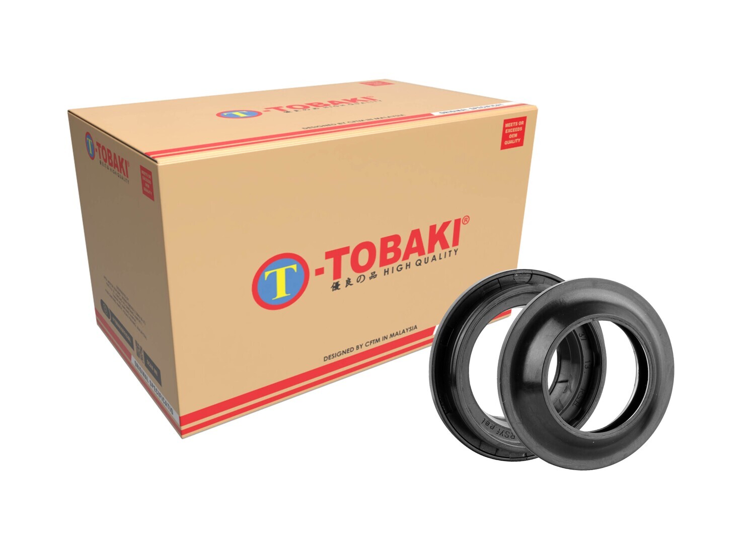 TOBAKI FORK DUST SEAL, MODEL: EX5/EX5 DREAM/KRISS/LC135/SRL115 FI/E.BONUS/Y15ZR (26x37x13)