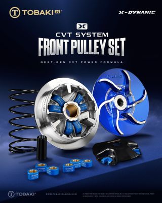 TOBAKI X CVT SYSTEM:FRONT PULLEY SET RACING (DYNAMIC SERIES)
