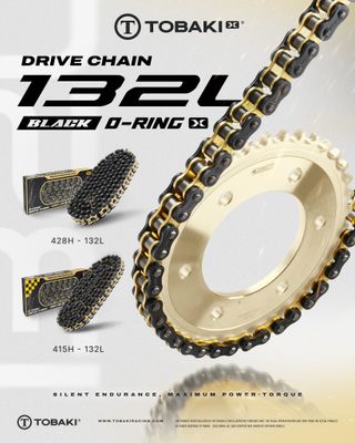 TOBAKI X O-RING DRIVE CHAIN BLACK