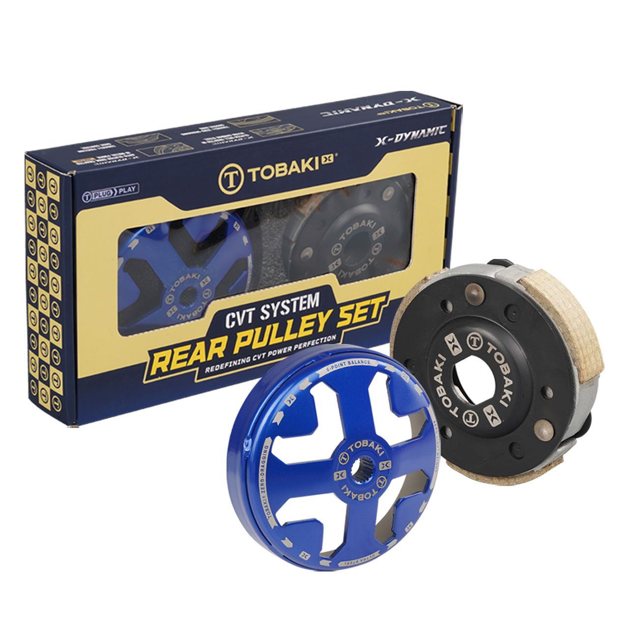 TOBAKI X CVT SYSTEM:REAR PULLEY SET RACING