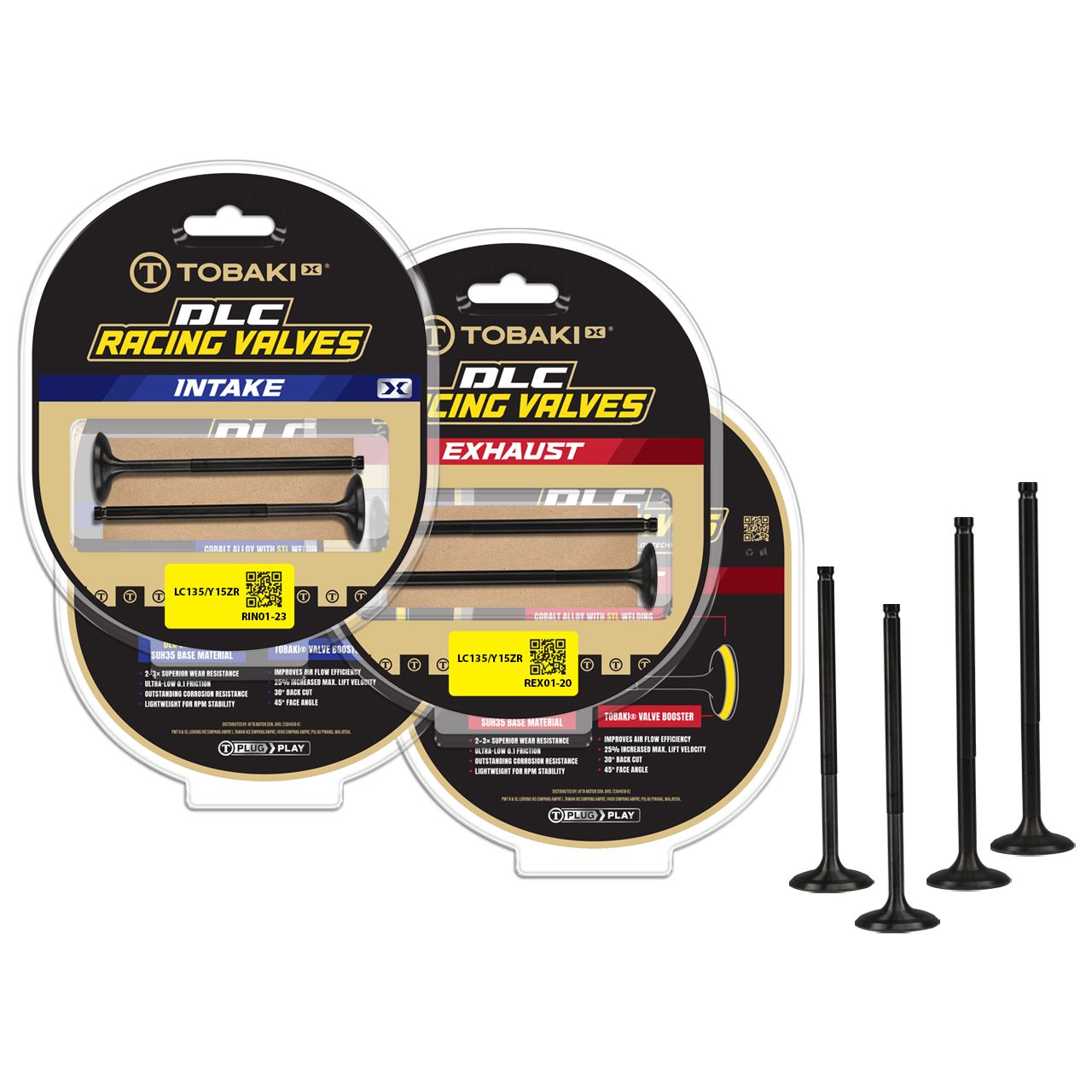 TOBAKI X DLC RACING VALVES