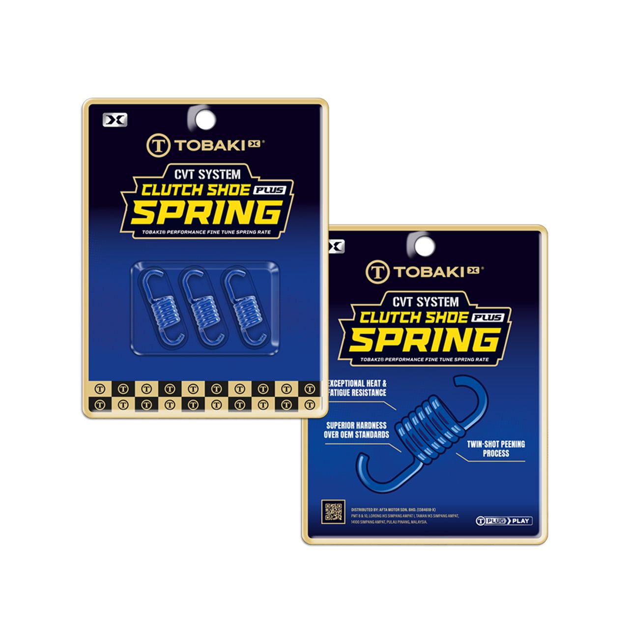 CVT SYSTEM:CLUTCH SHOE PLUS SPRING RACING (SPRING HARDNESS +35%)