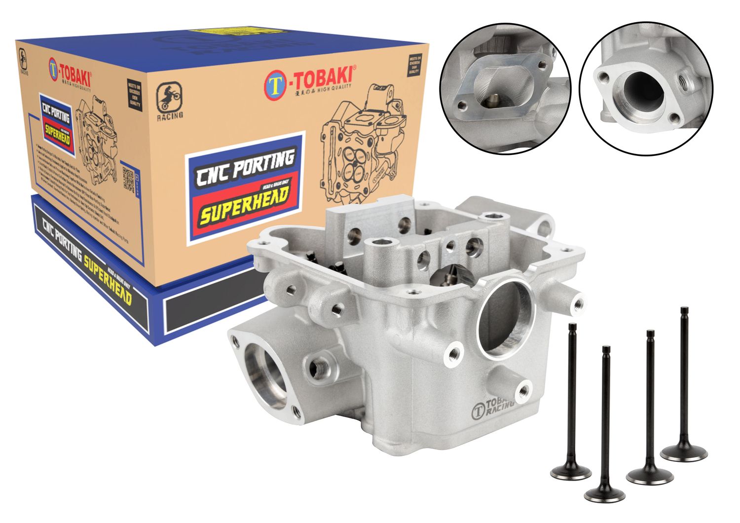 TOBAKI X CNC PORTING SUPERHEAD VF3I 22/26MM 23/27MM, SIZE: 22/26MM