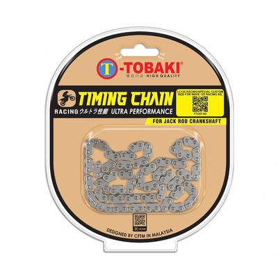 TOBAKI RACING TIMING CHAIN -LC135 RACING/SPECIAL CUSTOM SIZE FOR WAVE125 RACING