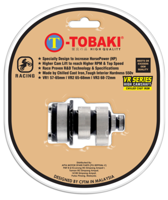 TOBAKI RACING CAMSHAFT VR SERIES