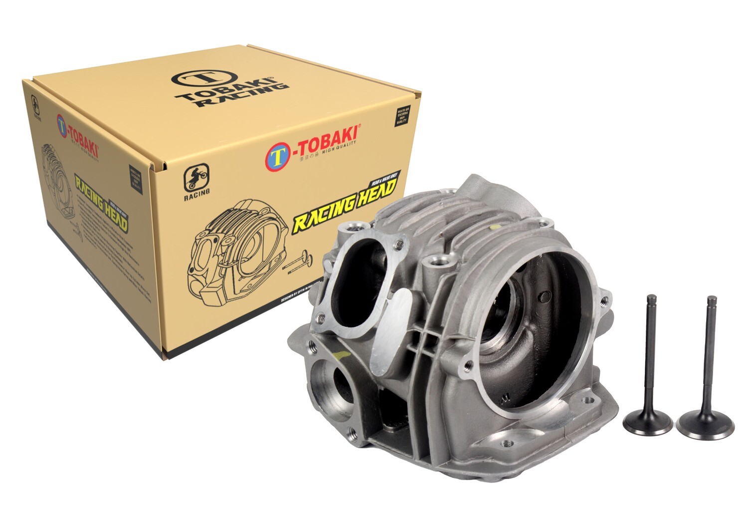 TOBAKI CYLINDER HEAD WITH VALVES RACING
