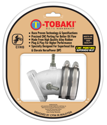 TOBAKI X CNC PORTING INTAKE PIPE(SQUARE)