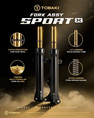 TOBAKI X FORK ASSY SPORT LOWERED 4CM STANDARD CUTTING