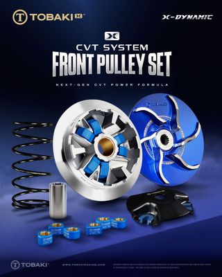 TOBAKI X CVT SYSTEM:FRONT PULLEY SET RACING (DYNAMIC SERIES)